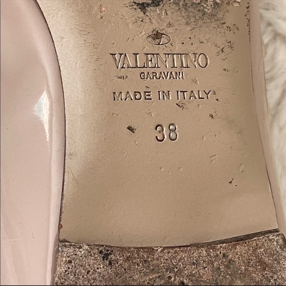Valentino Patent Leather Rockstud Ballet Flats - Picture 8 of 16